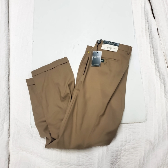 Ralph Lauren TOTAL COMFORT wool pants, men's size W35. wool navy blue type Vintage Second Hand